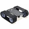 Robot Tank Car Chassis Platform DIY Kit Crawler Robot Chassis Toy for Arduino Silver